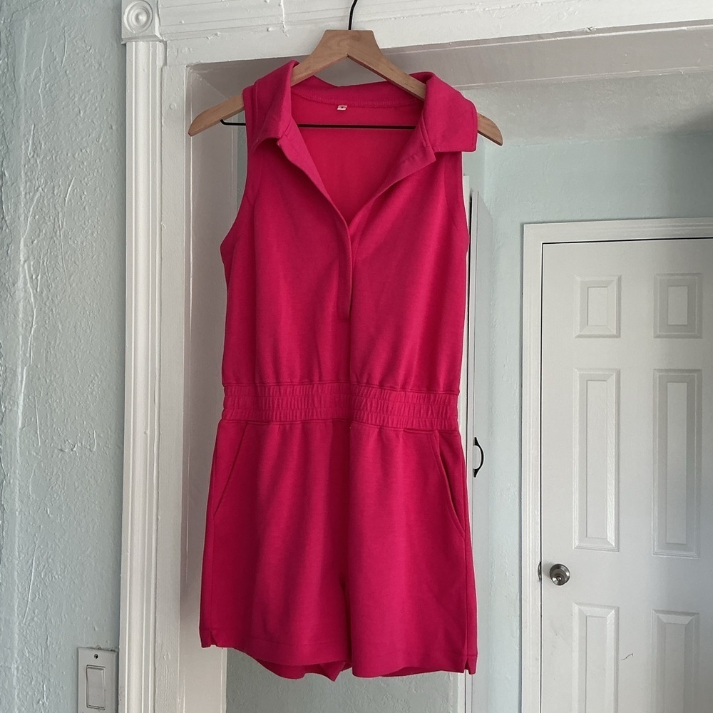 Sleeveless Pink Jumpsuit size small